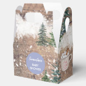 Hot Chocolate Snow Baby Het is Kold Boy Baby Bedankdoosjes (Geopend)