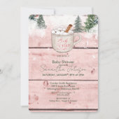 Hot Chocolate Snow Baby Het is koud buiten Afgeron Kaart (Voorkant)