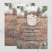 Hot-Chocolate Snow-Baby Het is koude buitenkant Kaart (Voorkant / Achterkant)