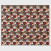 Hot Chocolate Snowman Cadeaupapier (Vlak)