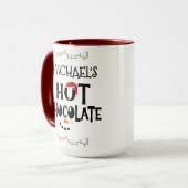 Hot Chocolate Snowman Gezicht voor Kinderen & aang Mok (Voorkant links)