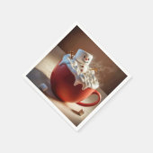Hot Chocolate Snowman Servet (Hoek)