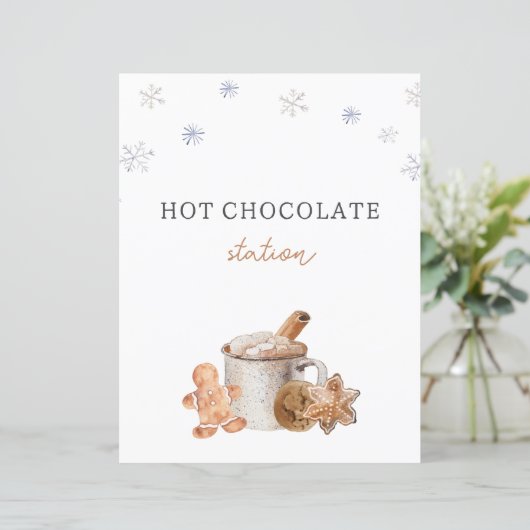Hot Chocolate Station Party Teken (Staand voorkant)