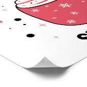 Hot Chocolate Station Retro Vibes teken Poster (Hoek)