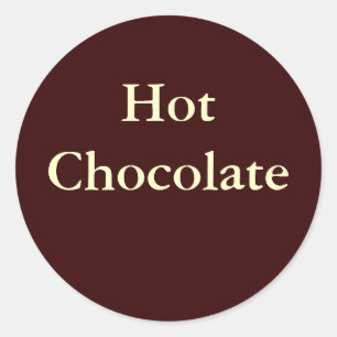 "Hot Chocolate" Sticker - Eenvoudig & elegant