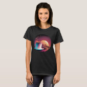 Hot Chocolate Synthwave 80s Retrowave Aesthetic 1 T-shirt (Voorkant volledig)