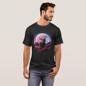 Hot Chocolate Synthwave 80s Retrowave Aesthetic T-shirt (Voorkant volledig)