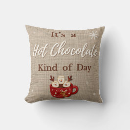 Hot Chocolate Throw Pillow Kussen