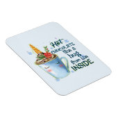 Hot Chocolate Unicorn | Gezellige eenhoorn winter Magneet (Rechterzijde)