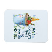 Hot Chocolate Unicorn | Gezellige eenhoorn winter Magneet (Horizontaal)
