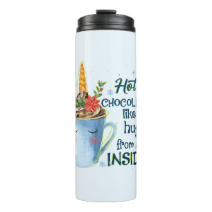 Hot Chocolate Unicorn Gezellige eenhoorn winter Thermosbeker