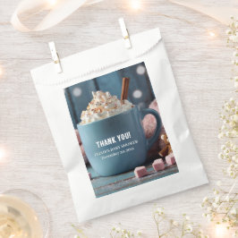 Hot Chocolate w / slagroom Gezellig Baby shower Bedankzakje