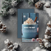 Hot Chocolate w / slagroom Gezellig Baby shower Informatiekaartje