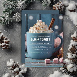 Hot Chocolate w / slagroom Gezellig Baby shower Kaart