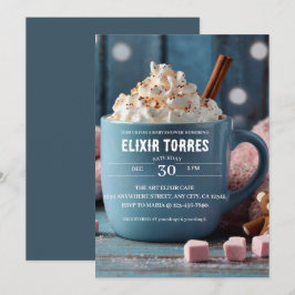 Hot Chocolate w / slagroom Gezellig Baby shower Kaart