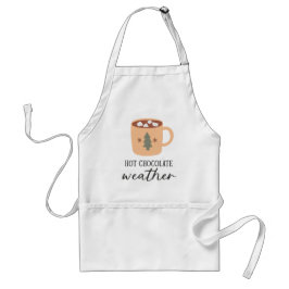 Hot Chocolate Weer Feestelijke vakantie Standaard Schort