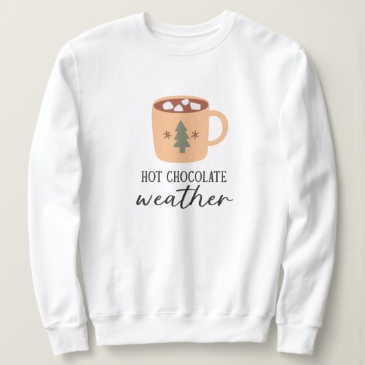 Hot Chocolate Weer Feestelijke vakantie Trui (Design voorkant)