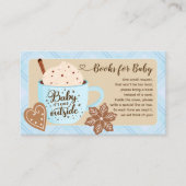 Hot Chocolate Winter Baby Boy Boeken voor Baby Informatiekaartje (Voorkant)