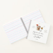 Hot Chocolate Winter Baby shower Gastenboek Notitieboek (Binnen)