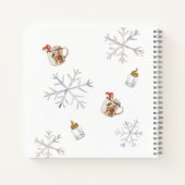 Hot Chocolate Winter Baby shower Gastenboek Notitieboek (Achterkant)