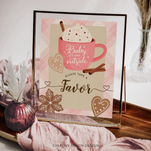 Hot Chocolate Winter Baby shower Girl Favorieten T