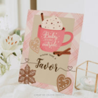 Hot Chocolate Winter Baby shower Girl Favorieten T