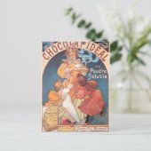 Hot Chocolate Woman Lady  Briefkaart (Staand voorkant)