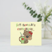 Hot ChocolateConoisseur Girl-Beer Briefkaart (Staand voorkant)