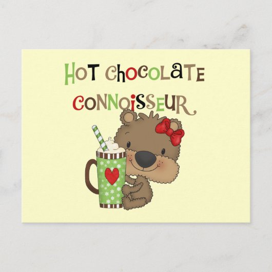 Hot ChocolateConoisseur Girl-Beer Briefkaart (Voorkant)