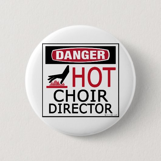 Hot Choir Director Ronde Button 5,7 Cm (Voorkant)
