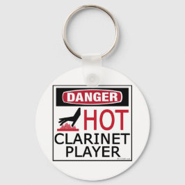 Hot Clarinet Player Sleutelhanger