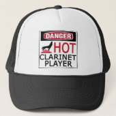 Hot Clarinet Player Trucker Pet (Voorkant)