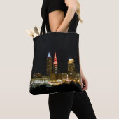 Hot Cleveland Night Printed Tote Bag (Dichtbij)