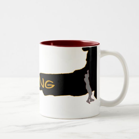 hot climbing cup tweekleurige koffiemok (Rechts)