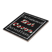Hot-coa hier tegeltje (Zijkant)