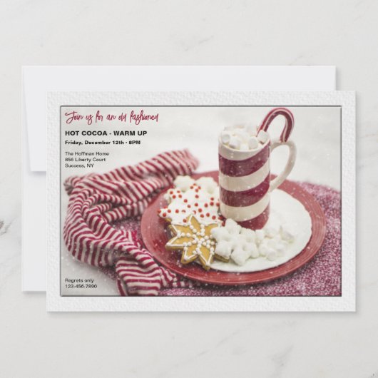 Hot-coa Warmup-uitnodiging Kaart (Voorkant)