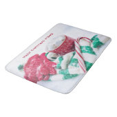 Hot-coacacaoplannen en snoeprietkerstmis badmat (Gekanteld)