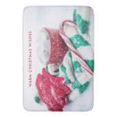 Hot-coacacaoplannen en snoeprietkerstmis badmat (Voorkant Verticaal)