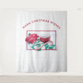 Hot-coacacaoplannen en snoeprietkerstmis wandkleed (Voorkant)