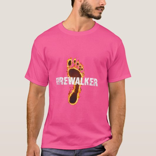 Hot coal walker grappig, firewalker t-shirt (Voorkant)
