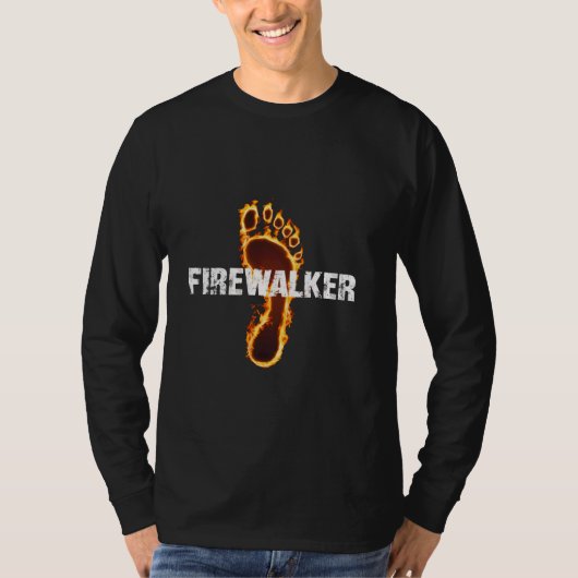 Hot coal walker grappig, firewalker t-shirt (Voorkant)