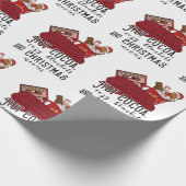 Hot Cocaca Cozy Blankets Kerstfilms Cute Cadeaupapier (Hoek)