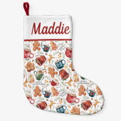 Hot Cocaca Gingerbrood Cookies Rustige kerst Kleine Kerstsok (Voorkant)