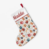 Hot Cocaca Gingerbrood Cookies Rustige kerst Kleine Kerstsok (Achterkant (Hangend))