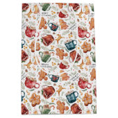 Hot Cocaca Gingerbrood Cookies Rustige kerst Medium Cadeauzakje (Voorkant)