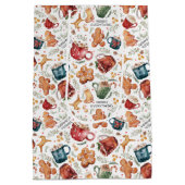 Hot Cocaca Gingerbrood Cookies Rustige kerst Medium Cadeauzakje (Achterkant)