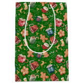 Hot Cocaca Gingerbrood Cookies Rustige kerst Medium Cadeauzakje (Voorkant)