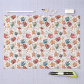 Hot Cocaca Gingerbrood Cookies Rustige kerst Tissuepapier (Craft)