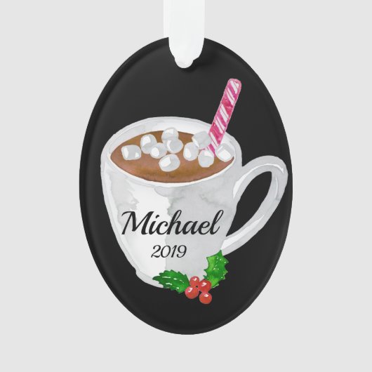 Hot Cocaca Mok - Gepersonaliseerd versienummer Ornament (voorkant)