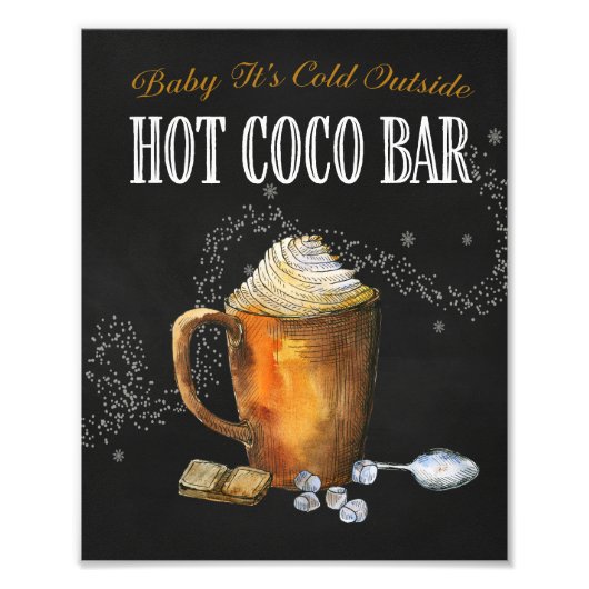 Hot-Coco-Bar Foto Afdruk (Voorkant)